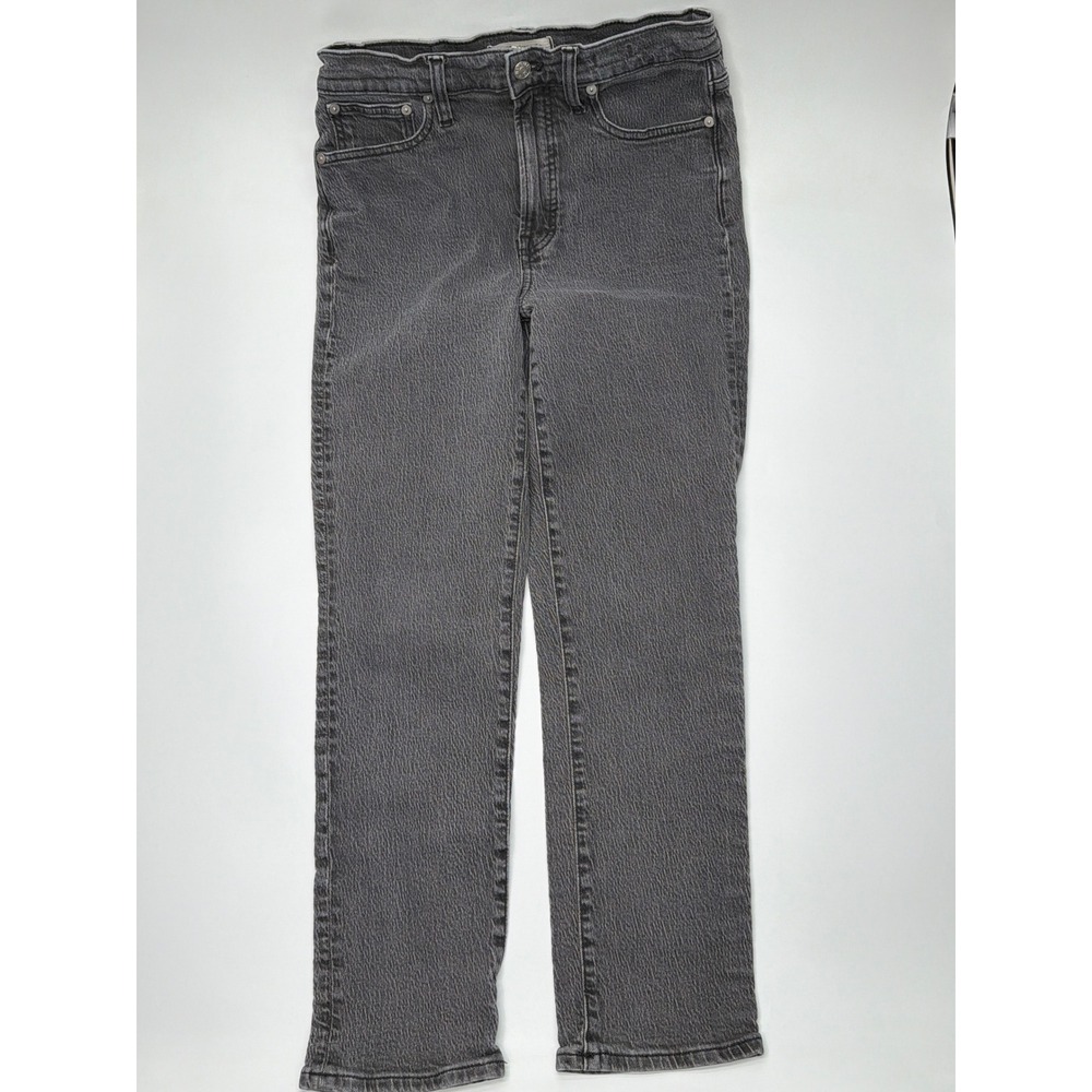 Madewell The‎ Perfect Vintage Jean Faded Black High Rise Straight Leg Denim 26